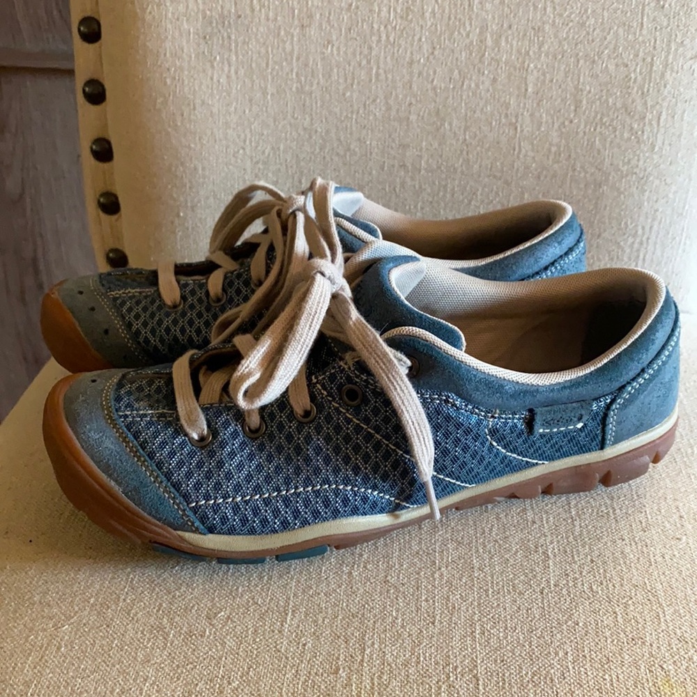 Keen Mercer Lace Round Toe Sneakers Blue 9.5